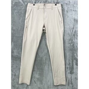 BYLT Premium Basics Everyday Pant 2.0 Skinny Fit Men's 34x30 Beige Stretch
